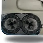 Front Door Custom Speaker Pods for the 1998-2004 Chevrolet Blazer S-10 GMC Jimmy Sonoma to hold Dual 8.0 in  speakers for car audio installation upgrade