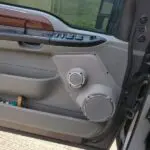 Front Door Custom Speaker Pods for the 1999-2007 Ford Excursion F-250F-350 to hold 6.5 in and 3.5 in  speakers for car audio installation upgrade