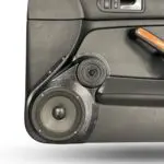 Front Door Custom Speaker Pods for the 1999-2004 Volkswagen Jetta to hold 6.5 in and 3.5 in  speakers for car audio installation upgrade