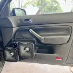 Custom speaker pod for the front doors of the 1999-2004 Volkswagen Jetta that hold two 7" speakers and a single tweeter.