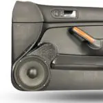 Front Door Custom Speaker Pods for the 1999-2004 Volkswagen Jetta to hold 8.0 in  speakers for car audio installation upgrade