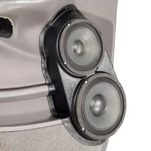 Front Door Custom Speaker Pods for the 1998-2002 Ford Expedition to hold 8.0 in and 6.5 in  speakers for car audio installation upgrade