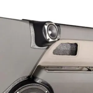 Front Door Custom Speaker Pods for the 2004-2012 Chevrolet Colorado GMC Canyon to hold 3.5 in  speakers for car audio installation upgrade