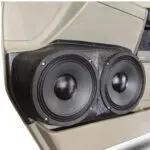 Front Door Custom Speaker Pods for the 2003-2007 Hummer H2 to hold Dual 8.0 in speakers for car audio installation upgrade