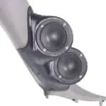 A-Pillar Custom Speaker Pods for the 2000-2006 Cadillac Escalade Chevrolet Avalanche Silverado Tahoe Suburban GMC Sierra Yukon to hold Dual 3.5 in  speakers for car audio installation upgrade