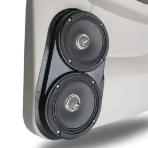 Rear Door Custom Speaker Pods for the 2007-2009 Cadillac Escalade Chevrolet Avalanche Tahoe Silverado Suburban GMC Yukon Sierra to hold Dual 6.5 in  speakers for car audio installation upgrade