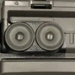 Front Door Custom Speaker Pods for the 2008-2009 Ford F-250F-350 to hold Dual 8.0 in  speakers for car audio installation upgrade