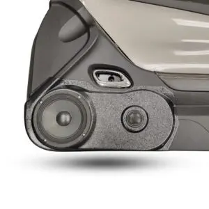 Front Door Custom Speaker Pods for the 2010-2015 Chevrolet Camaro to hold 6.5 in and 2.0 in  speakers for car audio installation upgrade