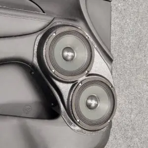 Front Door Custom Speaker Pods for the 2011-2023 Dodge Durango Jeep GrandCherokee to hold Dual 6.5 in  speakers for car audio installation upgrade