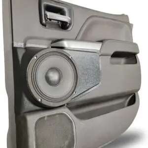 Rear Door Custom Speaker Pods for the 2014-2018 Chevrolet Silverado GMC Sierra to hold 8.0 in  speakers for car audio installation upgrade