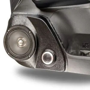 Front Door Custom Speaker Pods for the 2016-2023 Toyota Tacoma to hold 6.5 in and 2.0 in  speakers for car audio installation upgrade