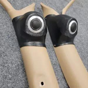 A-Pillar Custom Speaker Pods for the 1998-2000 Dodge Dakota Durango to hold 2.0 in  speakers for car audio installation upgrade