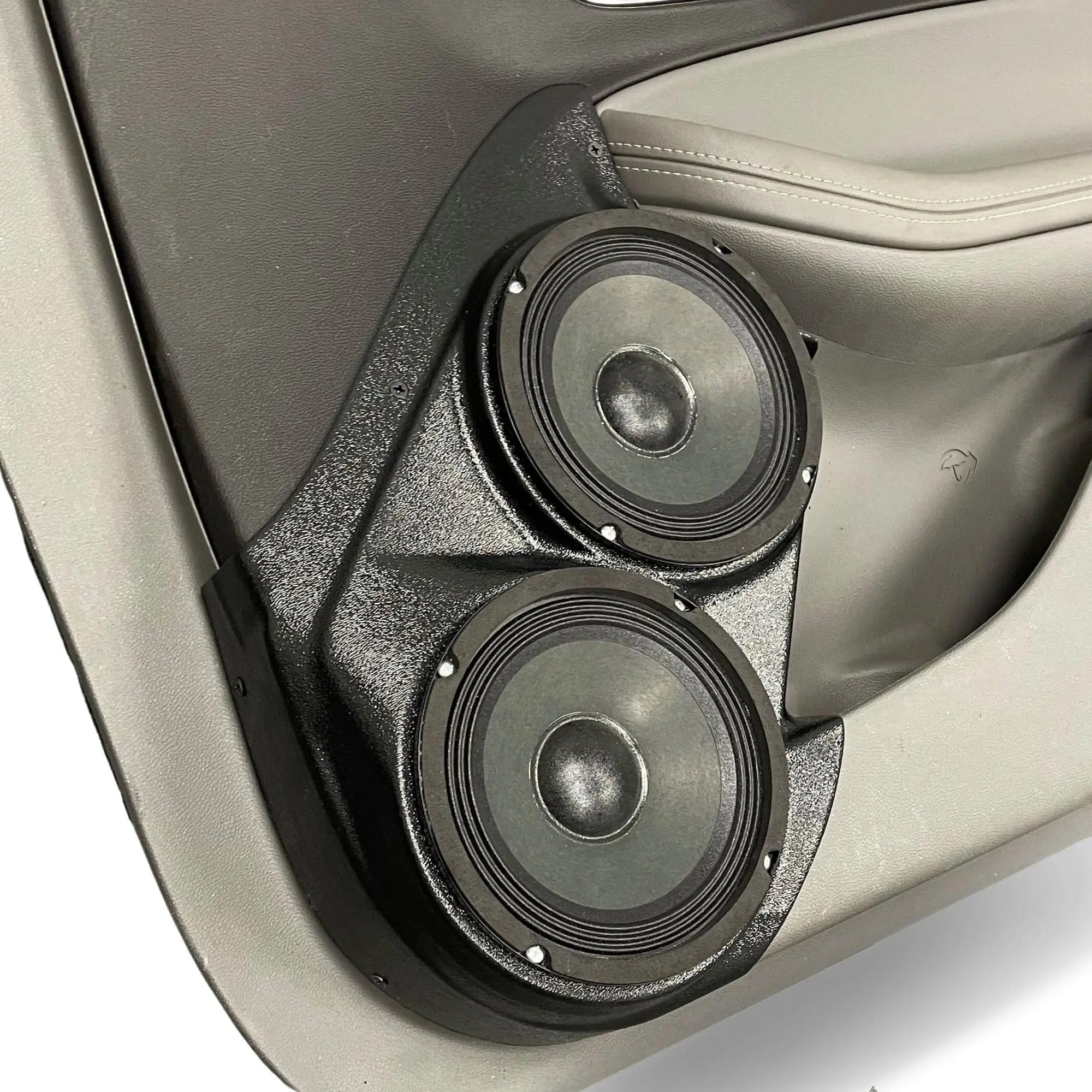 Front Door Dual 6.5 in Speaker Pods for 2014-2020 Chevrolet Impala Front Door Custom Speaker Pods for the 2014-2020 Chevrolet Impala to hold Dual 6.5 in speakers for car audio installation upgrade