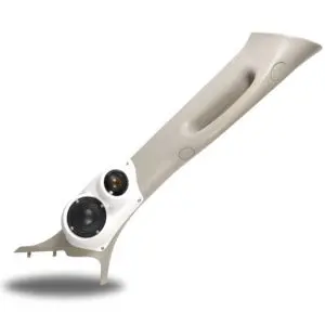 A-Pillar Custom Speaker Pods for the 2002-2005 Dodge Ram Ram to hold 3.5 in and 2.0 in  speakers for car audio installation upgrade