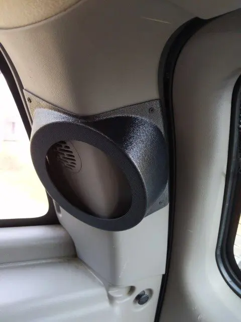 Rear D-Pillar 6.5 in Speaker Pods for 2000-2006 Cadillac Escalade Chevrolet Avalanche Silverado Tahoe Suburban GMC Sierra Yukon Rear D-Pillar Custom Speaker Pods for the 2000-2006 Cadillac Escalade Chevrolet Avalanche Silverado Tahoe Suburban GMC Sierra Yukon to hold 6.5 in speakers for car audio installation upgrade