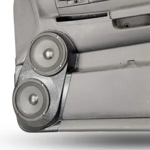 Front Door Custom Speaker Pods for the 2001-2004 Dodge Dakota Durango to hold Dual 6.5 in  speakers for car audio installation upgrade