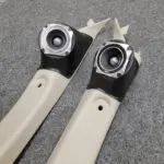 A-Pillar Custom Speaker Pods for the 2001-2004 Dodge Dakota Durango to hold 3.5 in  speakers for car audio installation upgrade