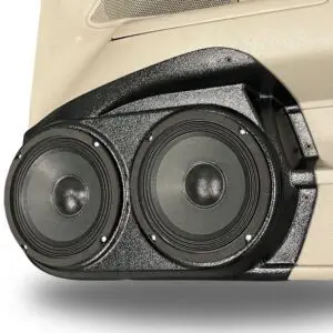 Front Door Custom Speaker Pods for the 2003-2008 Ford CrownVictoria Mercury GrandMarquis Marauder to hold Dual 6.5 in  speakers for car audio installation upgrade