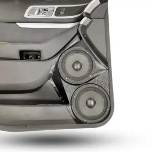 Front Door Custom Speaker Pods for the 2011-2015 Ford Explorer to hold Dual 6.5 in  speakers for car audio installation upgrade