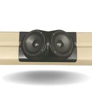 Tail Panel Custom Speaker Pods for the 1995-1999 Chevrolet Silverado GMC Sierra to hold 6.5 in  speakers for car audio installation upgrade