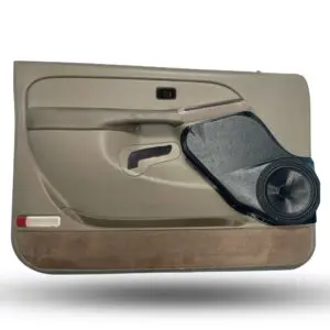 Front Door Custom Speaker Pods for the 2000-2006 Cadillac Escalade Chevrolet Avalanche Silverado Tahoe Suburban GMC Sierra Yukon to hold 8.0 in  speakers for car audio installation upgrade