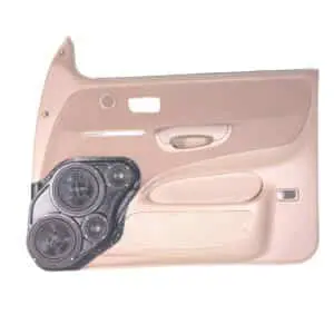 Front Door Custom Speaker Pods for the 2000-2003 Toyota Tundra to hold Dual 6.5 in and Dual 3.5 in  speakers for car audio installation upgrade