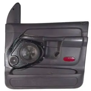 Front Door Custom Speaker Pods for the 2002-2005 Dodge Ram to hold 8.0 in and 3.5 in  speakers for car audio installation upgrade