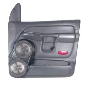 Front Door Custom Speaker Pods for the 2002-2005 Dodge Ram to hold Dual 8.0 in  speakers for car audio installation upgrade