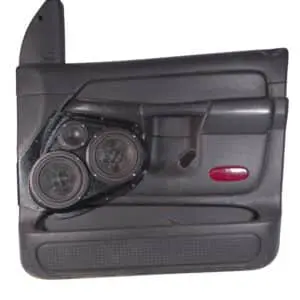 Front Door Custom Speaker Pods for the 2002-2005 Dodge Ram to hold Dual 6.5 in and 3.5 in  speakers for car audio installation upgrade