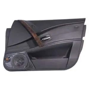 Front Door Custom Speaker Pods for the 2004-2007 BMW 5Series to hold 6.5 in and 2.0 in  speakers for car audio installation upgrade
