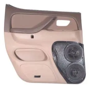 Rear Door Custom Speaker Pods for the 2001-2007 Toyota Sequoia Tundra to hold Dual 6.5 in  speakers for car audio installation upgrade