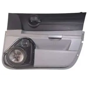 Front Door Custom Speaker Pods for the 2006-2007 Dodge Charger Magnum to hold 8.0 in and 3.5 in  speakers for car audio installation upgrade