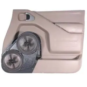 Front Door Custom Speaker Pods for the 2005-2021 Nissan Frontier Pathfinder to hold Dual 8.0 in  speakers for car audio installation upgrade