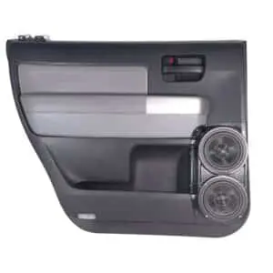 Rear Door Custom Speaker Pods for the 2008-2022 Toyota Sequoia to hold Dual 6.5 in  speakers for car audio installation upgrade