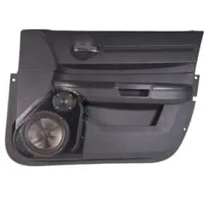 Front Door Custom Speaker Pods for the 2008-2010 Dodge Charger to hold 8.0 in and 3.5 in  speakers for car audio installation upgrade