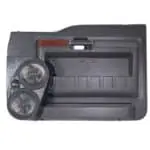 Front Door Custom Speaker Pods for the 2008-2009 Ford F-250F-350 to hold Dual 8.0 in and 2.0 in  speakers for car audio installation upgrade
