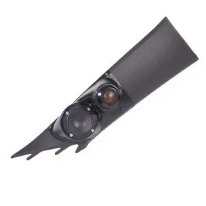 A-Pillar Custom Speaker Pods for the 2010-2015 Chevrolet Camaro to hold 3.5 in and 2.0 in  speakers for car audio installation upgrade