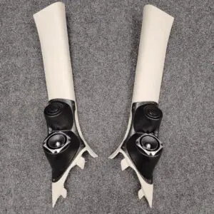 A-Pillar Custom Speaker Pods for the 2011-2023 Dodge Durango Jeep GrandCherokee to hold 3.5 in and 2.0 in  speakers for car audio installation upgrade