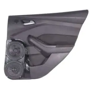 Rear Door Custom Speaker Pods for the 2012-2018 Ford Focus to hold Dual 6.5 in  speakers for car audio installation upgrade