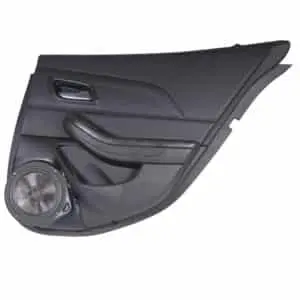 Rear Door Custom Speaker Pods for the 2013-2015 Chevrolet Malibu to hold 8.0 in speakers for car audio installation upgrade