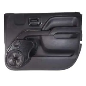 Front Door Custom Speaker Pods for the 2014-2018 Chevrolet Silverado GMC Sierra to hold 8.0 in and 3.5 in  speakers for car audio installation upgrade