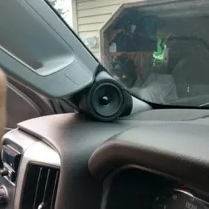 A-Pillar Custom Speaker Pods for the 2015-2020 Cadillac EscaladeESV Chevrolet Suburban Chevrolet Tahoe GMC Yukon to hold 3.5 in  speakers for car audio installation upgrade