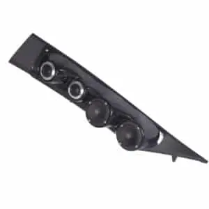 A-Pillar Custom Speaker Pods for the 2019-2023 Chevrolet Silverado GMC Sierra to hold Dual 3.5 in and Dual 2.0 in  speakers for car audio installation upgrade