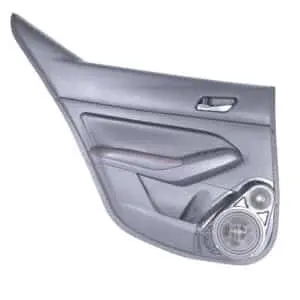 Rear Door Custom Speaker Pods for the 2019-2025 Nissan Altima to hold 6.5 in and 3.5 in  speakers for car audio installation upgrade