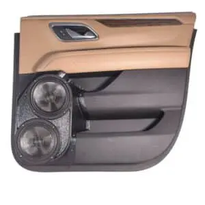 Rear Door Custom Speaker Pods for the 2021-2025 Chevrolet Suburban Chevrolet Tahoe GMC Yukon to hold Dual 8.0 in  speakers for car audio installation upgrade