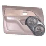 Front Door Custom Speaker Pods for the 1996-2002 Toyota 4Runner to hold Dual 8.0 in  speakers for car audio installation upgrade