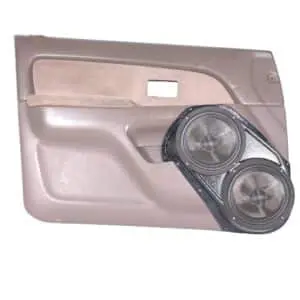 Front Door Custom Speaker Pods for the 1996-2002 Toyota 4Runner to hold Dual 8.0 in  speakers for car audio installation upgrade