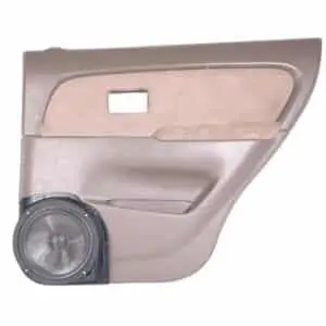 Rear Door Custom Speaker Pods for the 1996-2002 Toyota 4Runner to hold 8.0 in  speakers for car audio installation upgrade