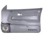 Front Door Custom Speaker Pods for the 1998-2004 Nissan Frontier Xterra to hold 8.0 in speakers for car audio installation upgrade