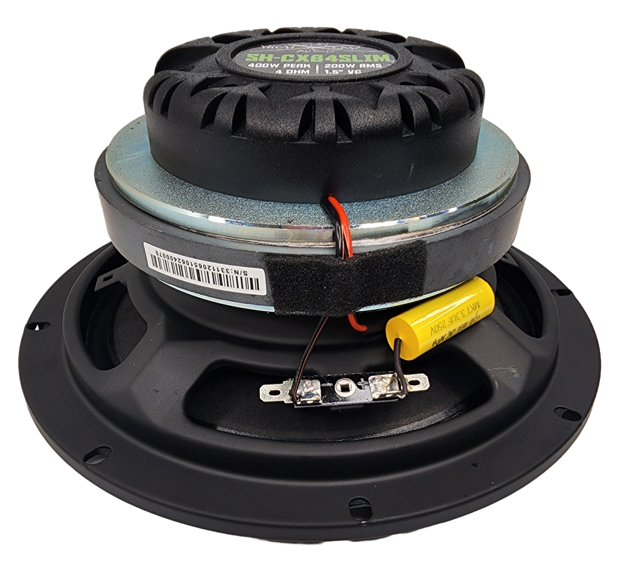 Sky High Car Audio SH-CX84SLIM 8" Slim Coaxial Speaker With Compression Driver Horn - Image 6